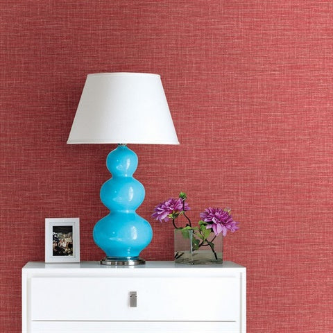2969-24117 Exhale Coral Woven Texture Wallpaper by Brewster