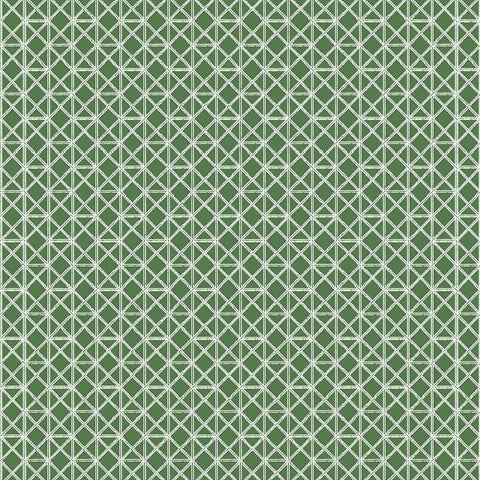 2969-26001 Lisbeth Green Geometric Lattice Wallpaper by Brewster