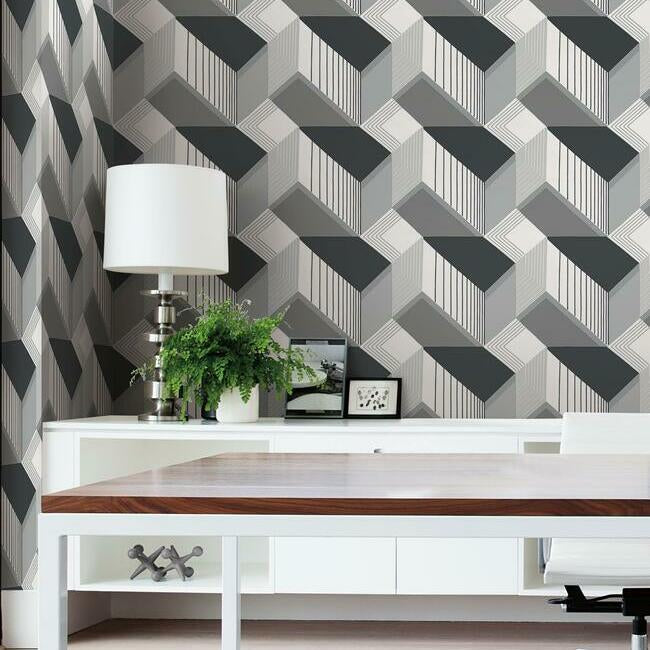 Graphic Geo Blocks Wallpaper