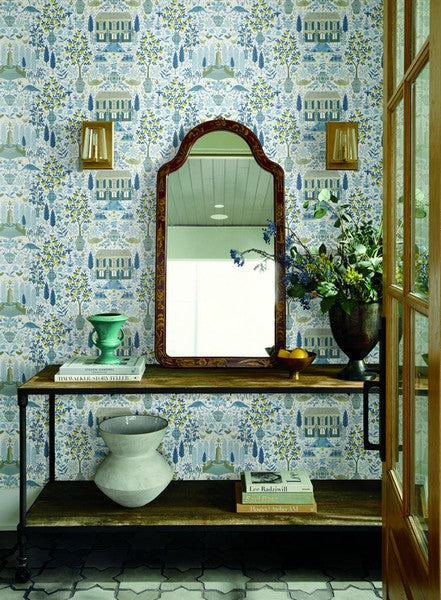 RI5108 Indigo Camont Wallpaper