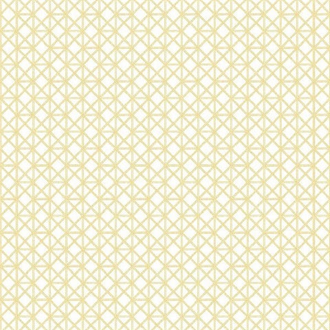 2969-26003 Lisbeth Yellow Geometric Lattice Wallpaper by Brewster