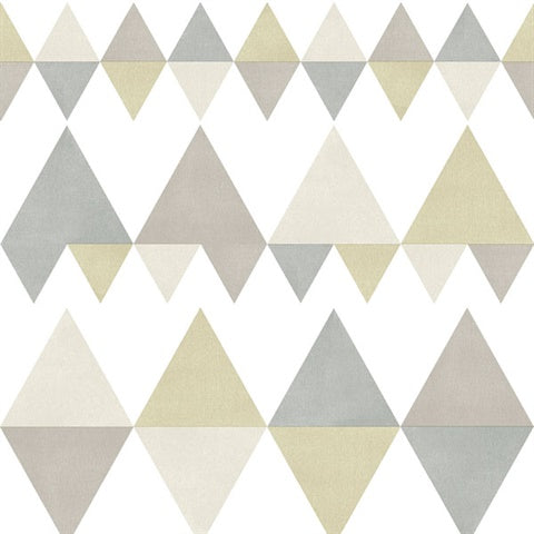 2821-25127 Trilogy Sage Geometric Wallpaper