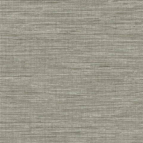 2903-24119 Exhale Grey Faux Grasscloth Wallpaper Blue Bell By A Street Prints