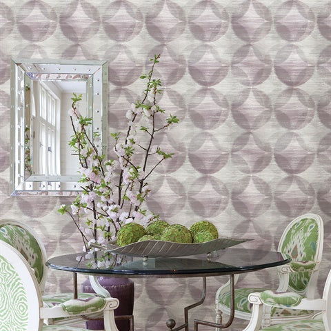 2793-24703 Alchemy Purple Geometric Wallpaper
