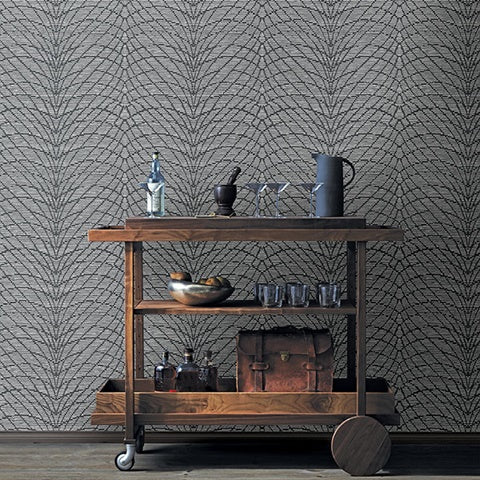 2861-25747 Aperion Dark Brown Chevron Equinox By A Street Prints