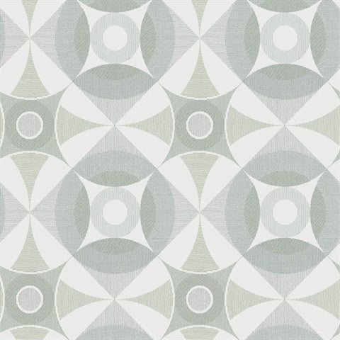 2821-25135 Ellis Sage Geometric Wallpaper