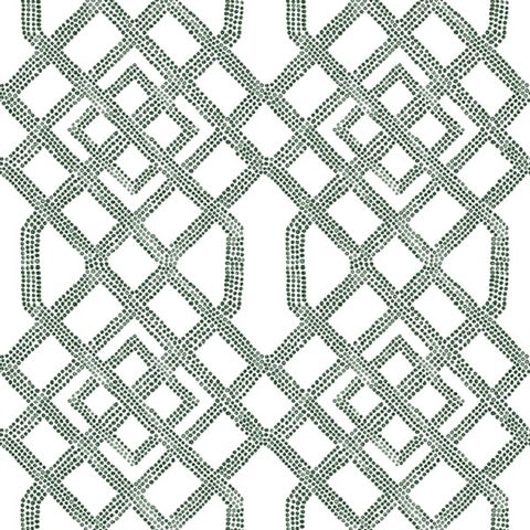 2861-25709 Traverse Dark Green Trellis Equinox By A Street Prints