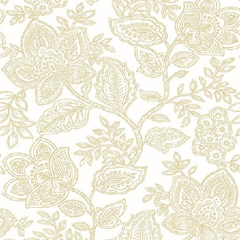 2861-25732 Larkin Khaki Floral Equinox By A Street Prints