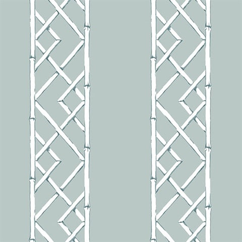 2785-24806 Aqua Latticework Wallpaper