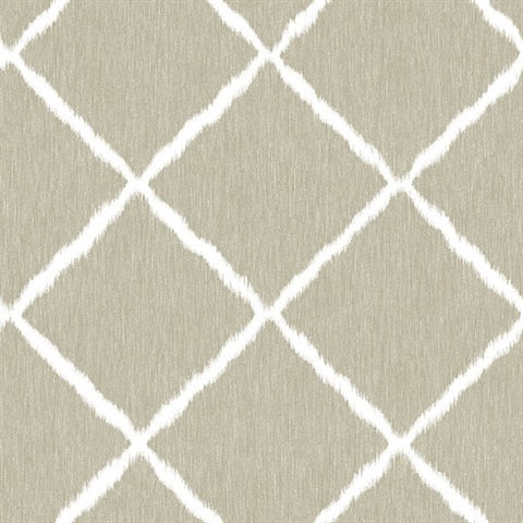2785-24812 Linen Ikatrellis Wallpaper