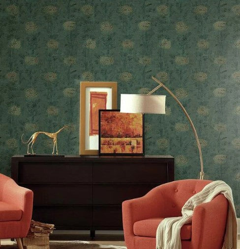 Tale/Gold Marigold Wallpaper