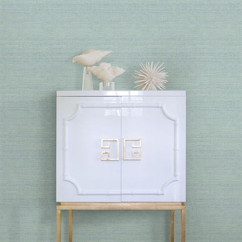 2969-24282 Agave Aqua Imitation Grasscloth Wallpaper by Brewster
