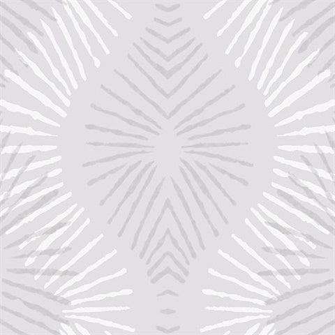 2793-87327 Feliz Silver Beaded Ogee Wallpaper