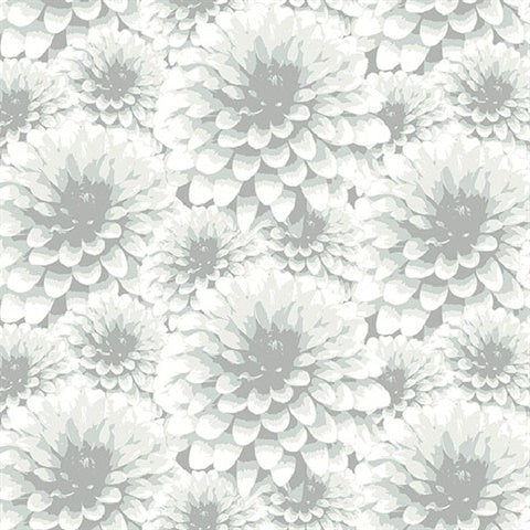 2861-87519 Umbra Light Grey Floral Equinox By A Street Prints