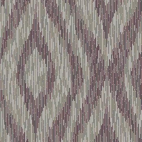 2763-24218 Ethereal Purple Ogee Wallpaper By Brewster