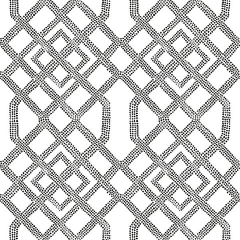 2861-25706 Traverse Black Trellis Equinox By A Street Prints