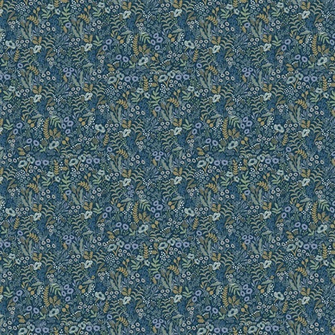 RI5126 Indigo Tapestry Wallpaper