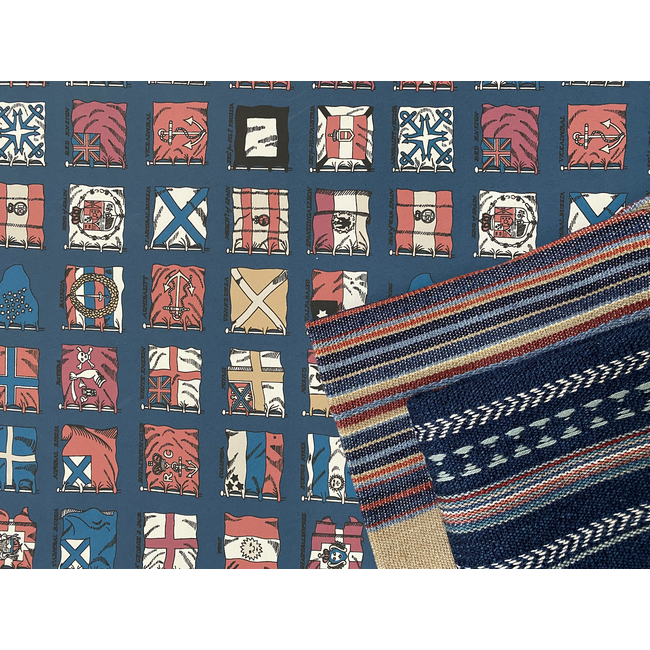 Naval Ensigns - Indigo/Red