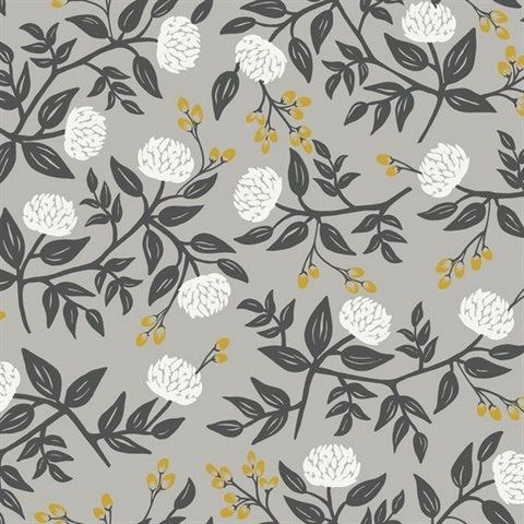 RI5152 Gray Peonies Wallpaper