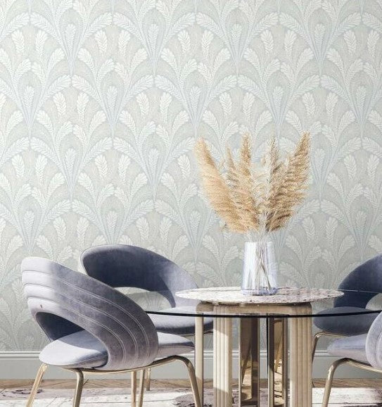 Shell Damask Wallpaper