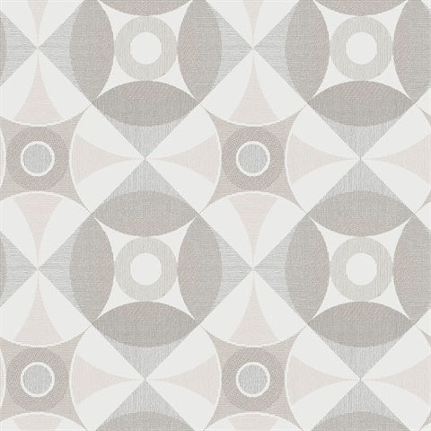 2821-25133 Ellis Light Brown Geometric Wallpaper