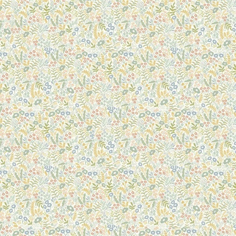 RI5127 Light Mustard Tapestry Wallpaper