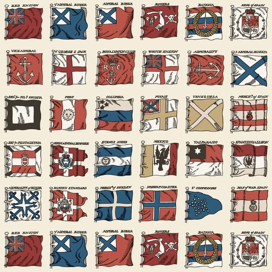 Naval Ensigns - Red/Blue