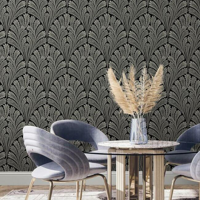 Shell Damask Wallpaper