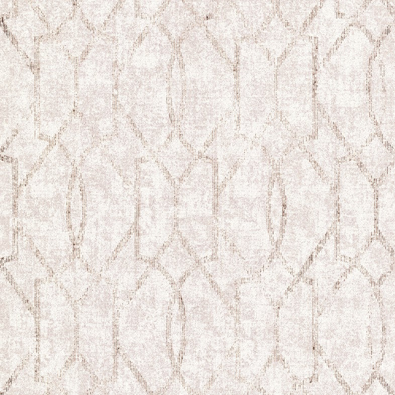 Ziva Rose Gold Trellis Wallpaper