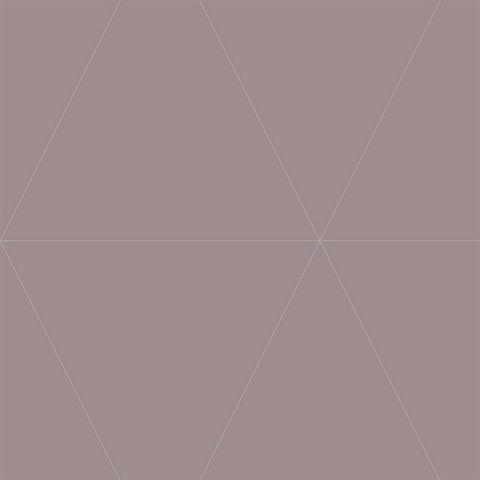 2763-24227 Twilight Purple Geometric Wallpaper By Brewster