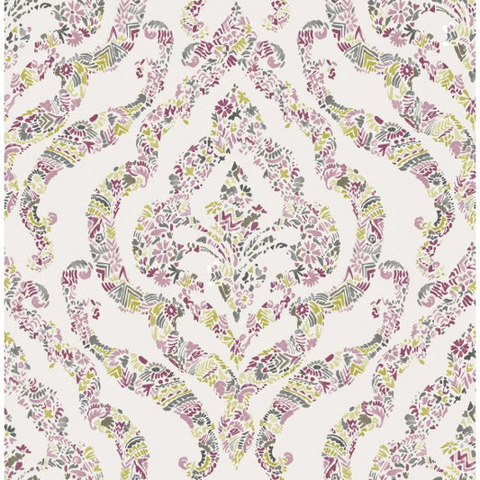 2901-25402 Featherton Pink Floral Damask Wallpaper