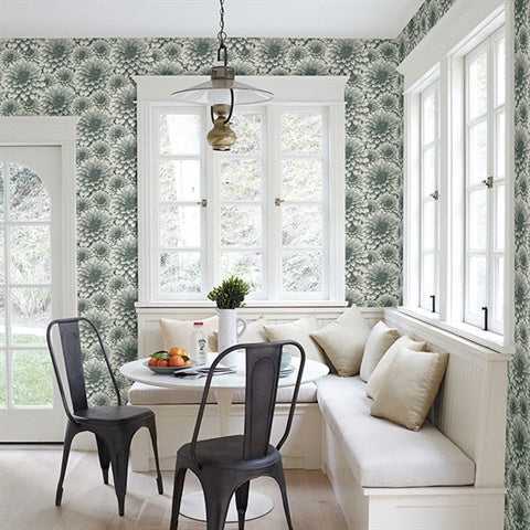 2861-87520 Umbra Teal Floral Equinox By A Street Prints