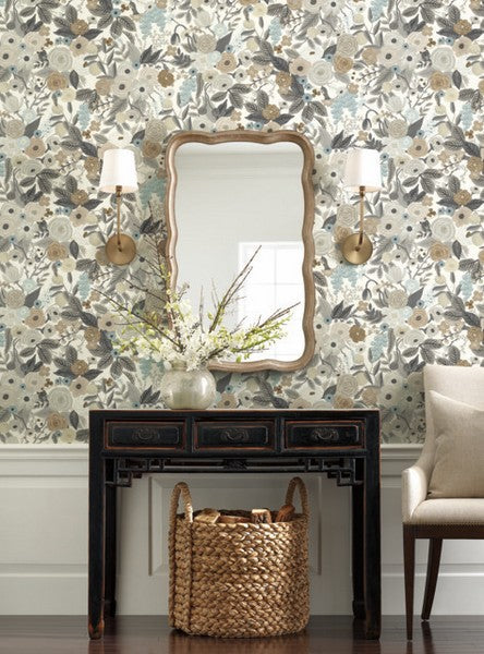 RI5121 Brown/Beige Garden Party Wallpaper