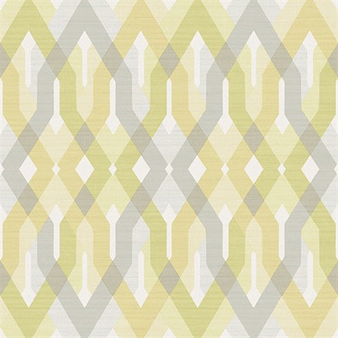 2656-004044 Green and Grey Harbor Wallpaper