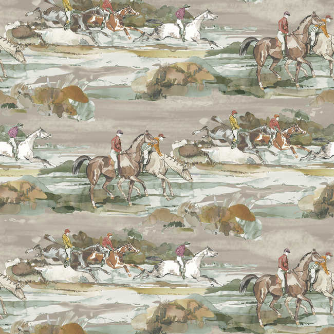 Morning Gallop - Grey/Sand