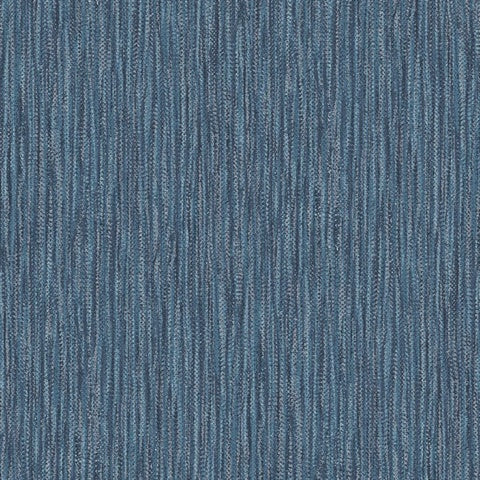 2901-25423 Raffia Thames Blue Faux Grasscloth Wallpaper