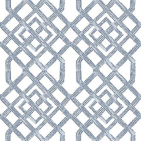 2861-25708 Traverse Blue Trellis Equinox By A Street Prints