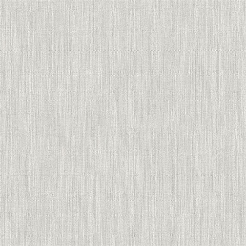 2903-25288 Chenille Light Grey Faux Linen Wallpaper Blue Bell By A Street Prints