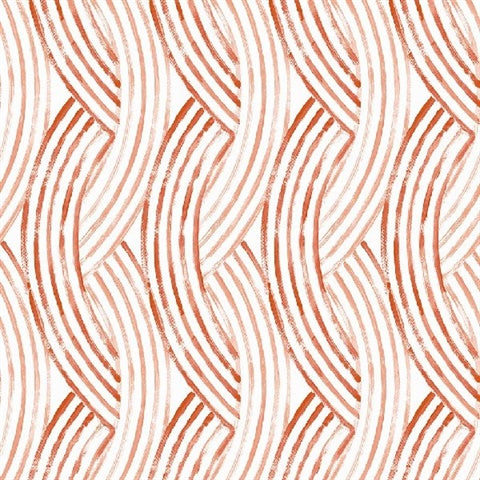 2969-26030 Zamora Coral Brushstrokes Wallpaper by Brewster