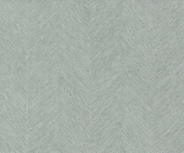 Blue Metallic Chevron Wallpaper