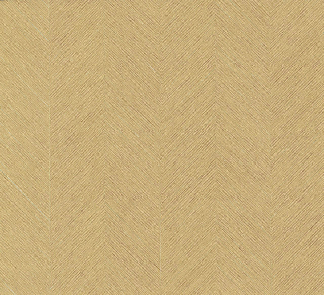 Beige Metallic Chevron Wallpaper
