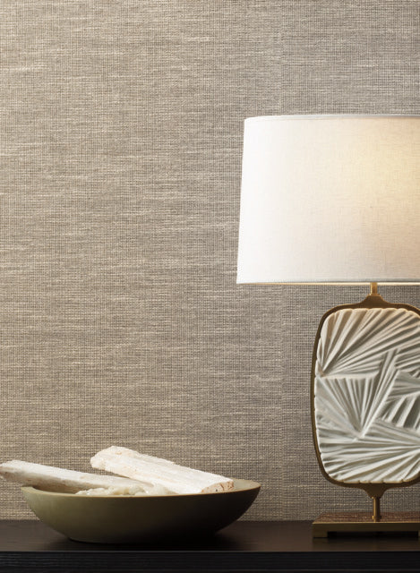 Cream Paper and Thread Weave Wallpaper