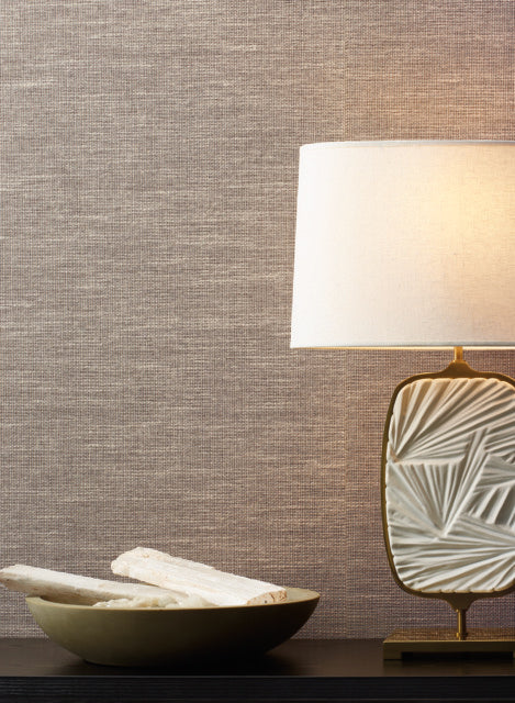 Beige Paper and Thread Weave Wallpaper
