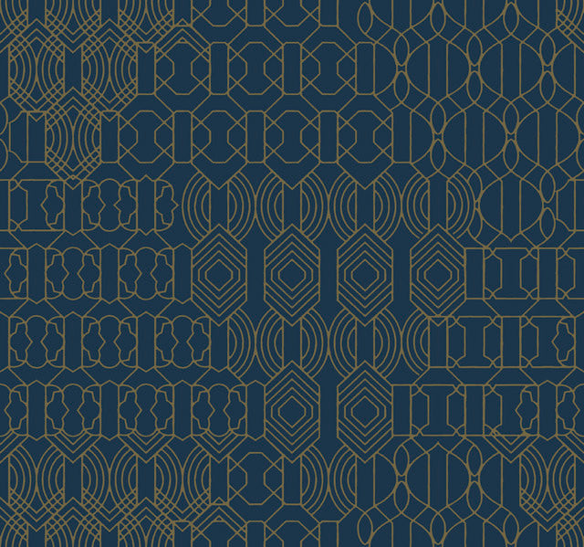 Blue Modern Chandelier Wallpaper