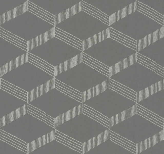 Gray/White Palisades Paperweave Wallpaper