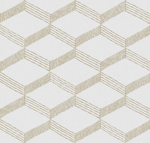 Beige/White Palisades Paperweave Wallpaper