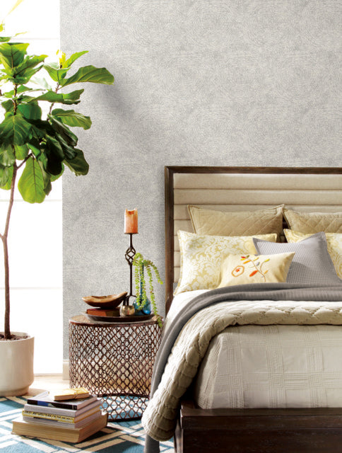 Gray Floret Wallpaper