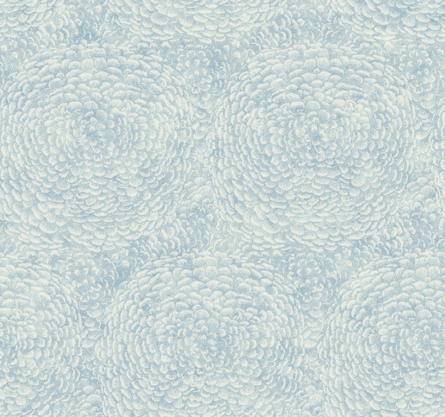 Blue Floret Wallpaper