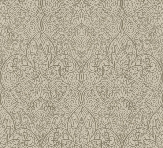 Taupe/Copper Paradise Wallpaper