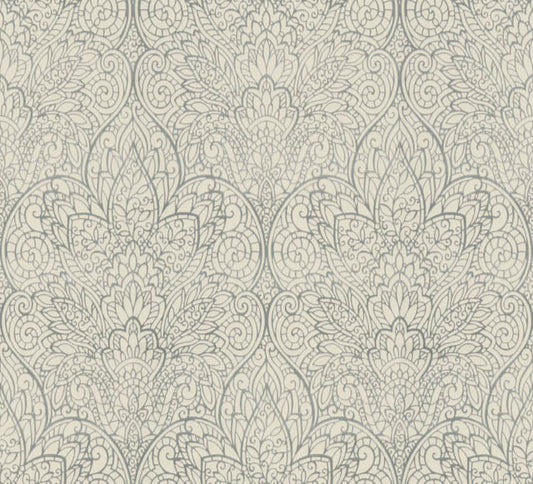 White/Silver Paradise Wallpaper